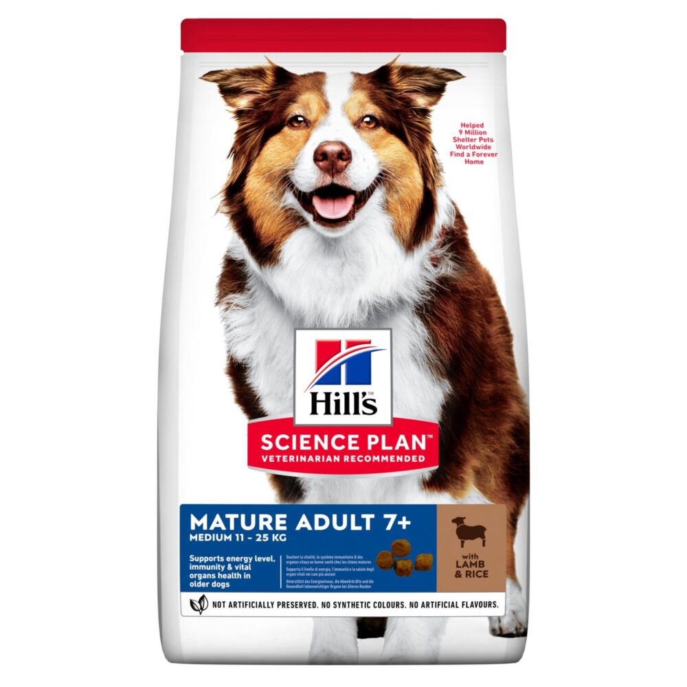 Hill's Science Plan Mature Adult Medium Dry Dog Food Lamb & Rice Flavour